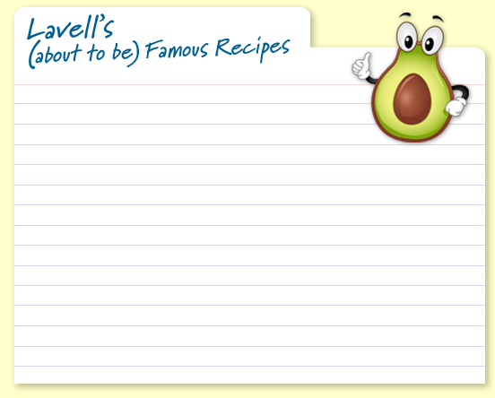 Advocating Avocado Recipe Card