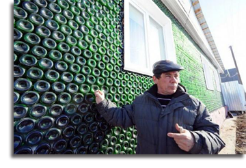 Champagne Bottle House