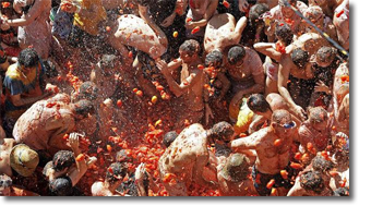 La Tomatina in Buñol, Spain